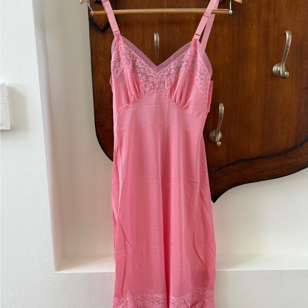 Vintage Slip Nightgown 32 pink XS